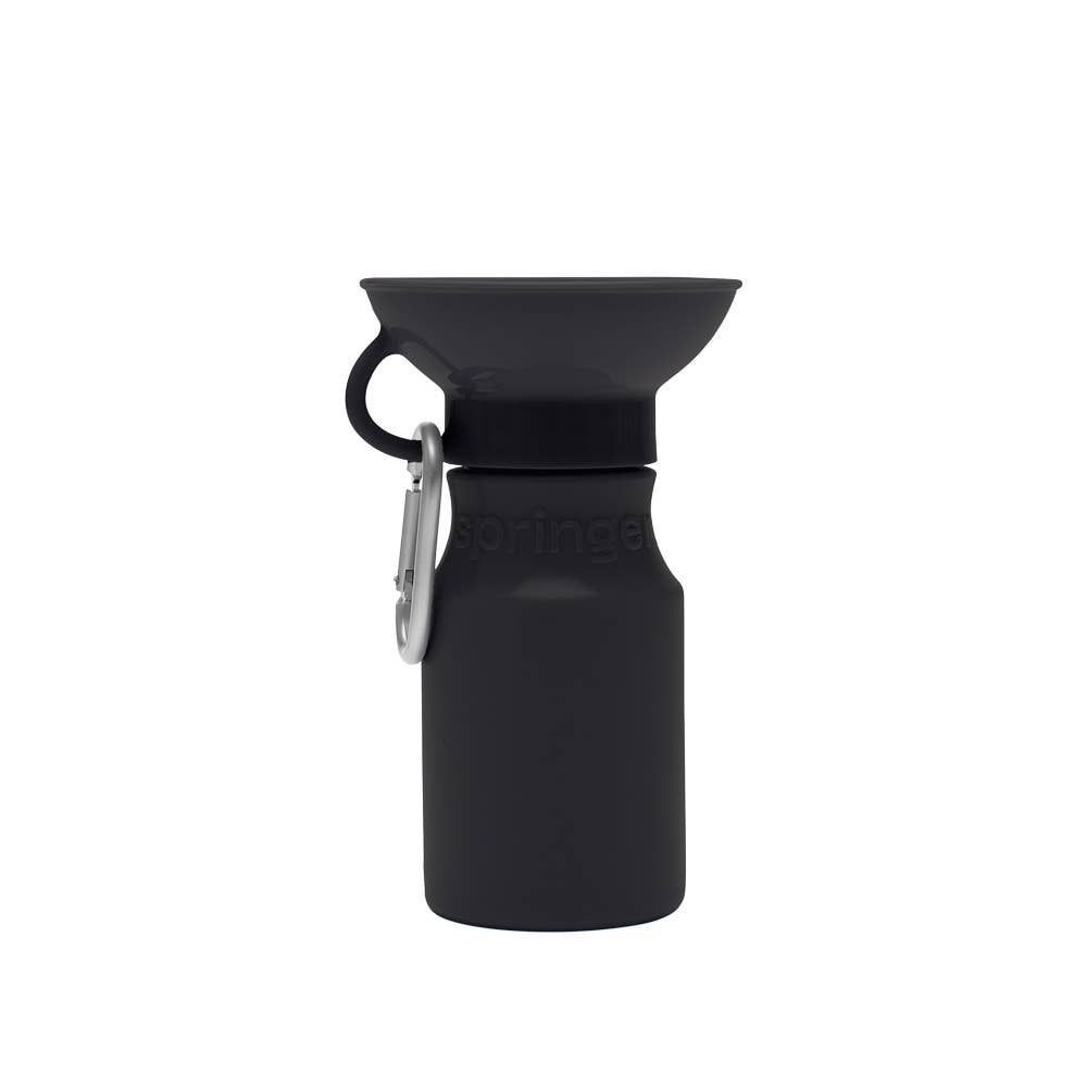 springer mini travel bottle - black