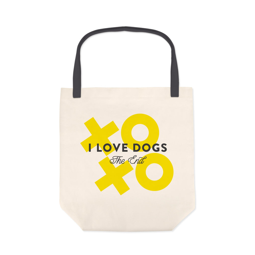 I ❤️ dogs xo canvas bag