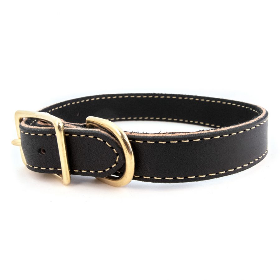 lake country stitched collars - black