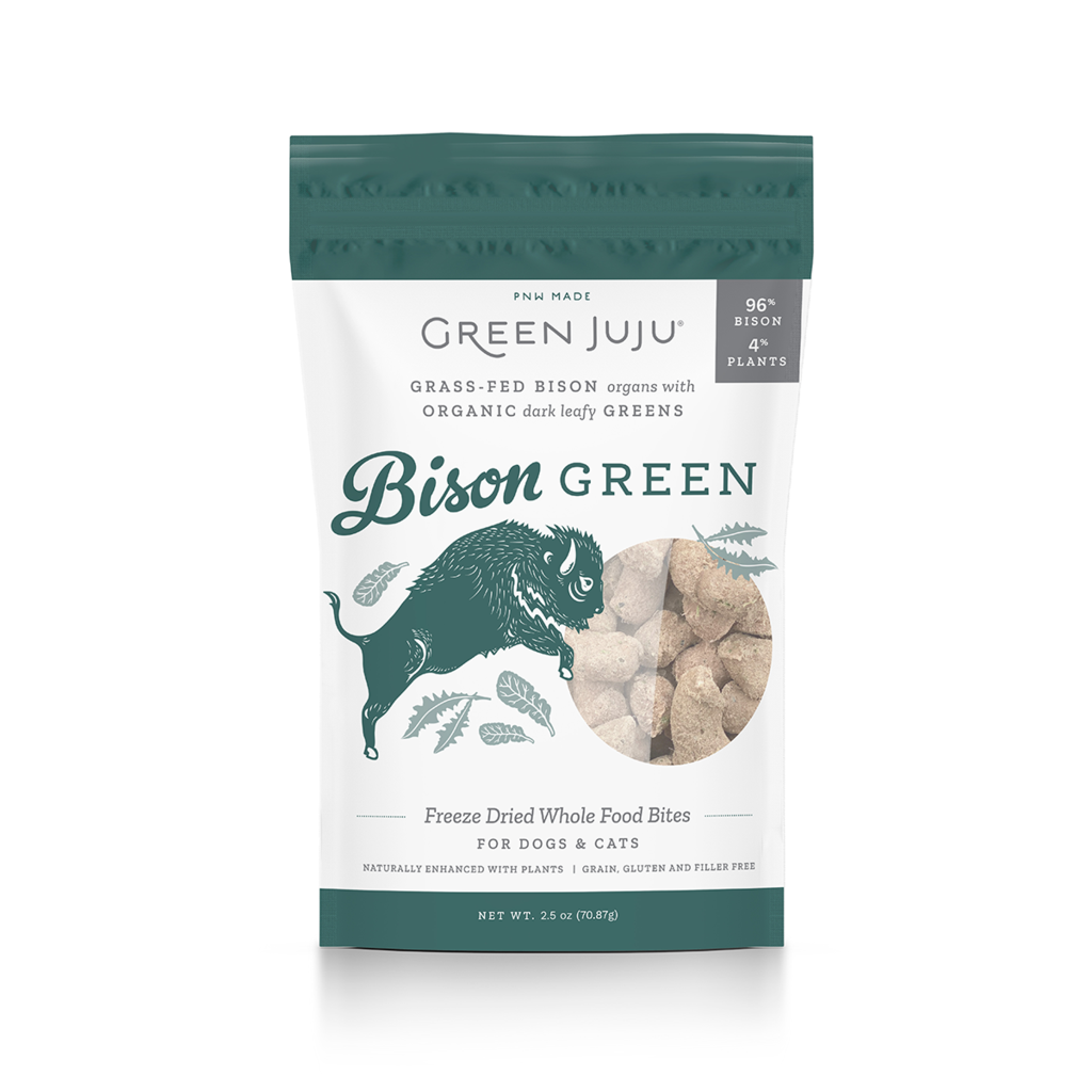 green juju bison greens treats (2.5 oz)
