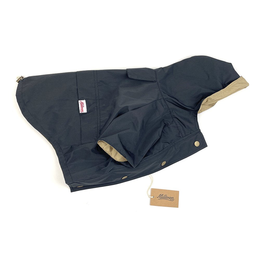 classic dog rain jacket - black