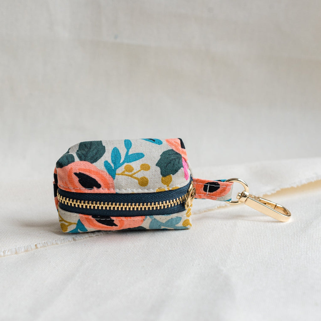 canvas waste bag holder - meadow
