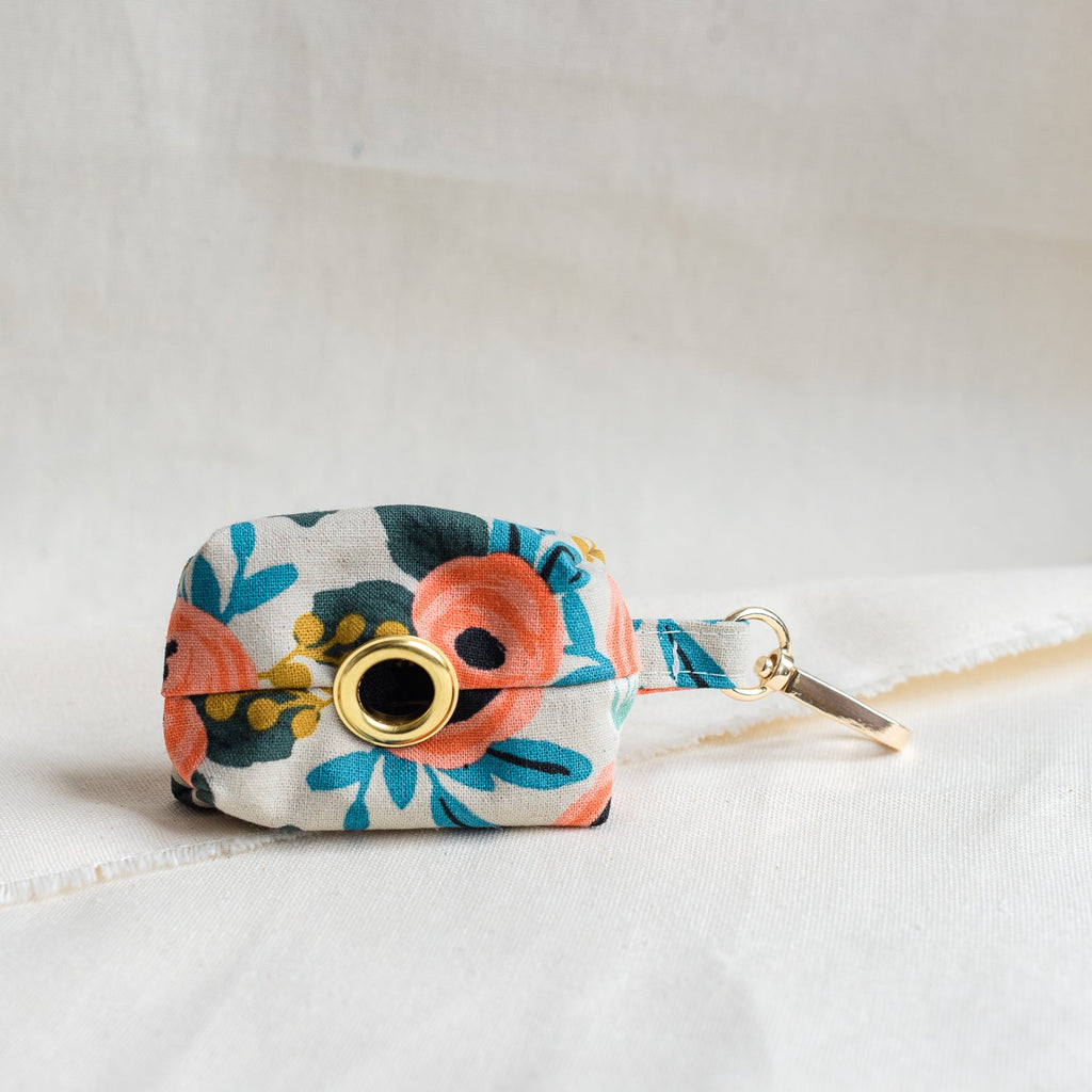 canvas waste bag holder - meadow