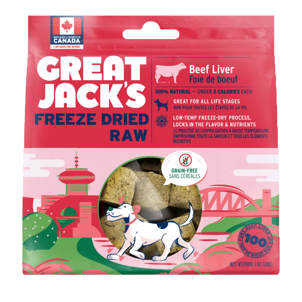 great jack's - freeze-dried beef liver treats (1 oz)