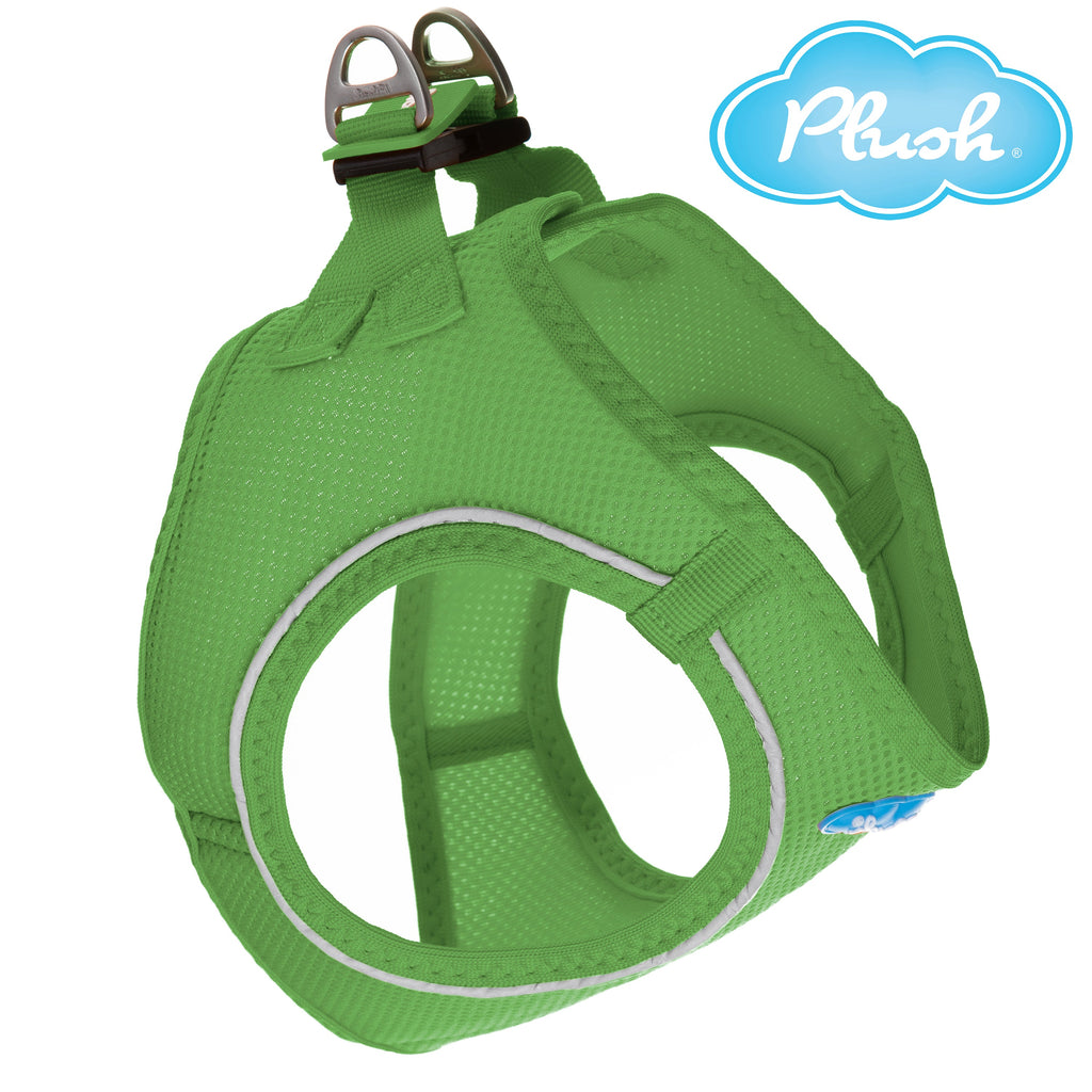 plush adjustable harness - grass green