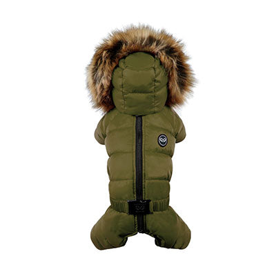 love down padded snowsuit - green - available in small!
