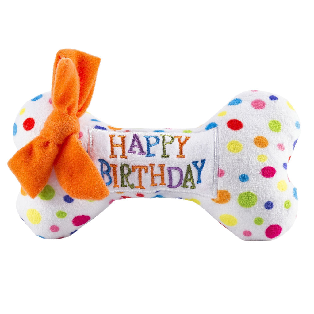 happy birthday bone toy
