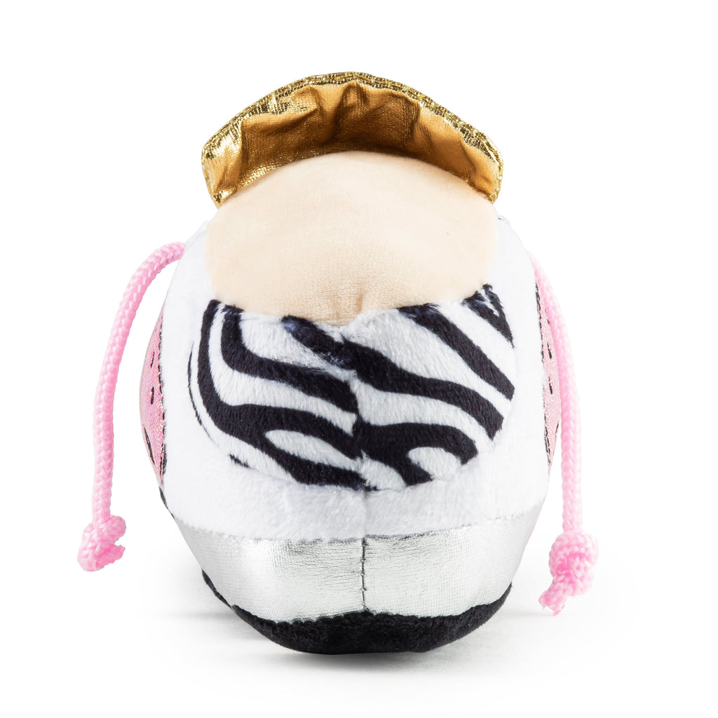 golden pooch shoe toy - pink/silver