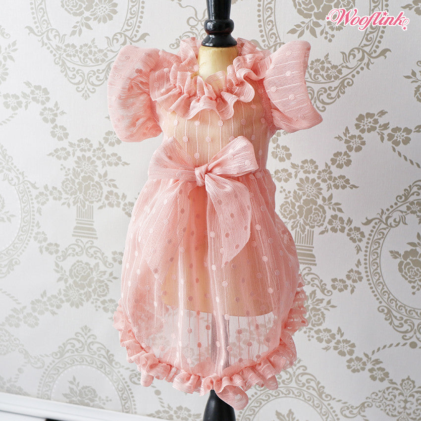 bridesmaid dog dress - pink - last one!
