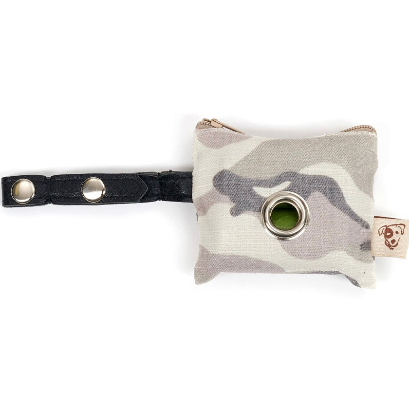 pup waste bag holder - grey camo
