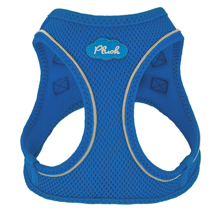 plush adjustable harness - lapis blue