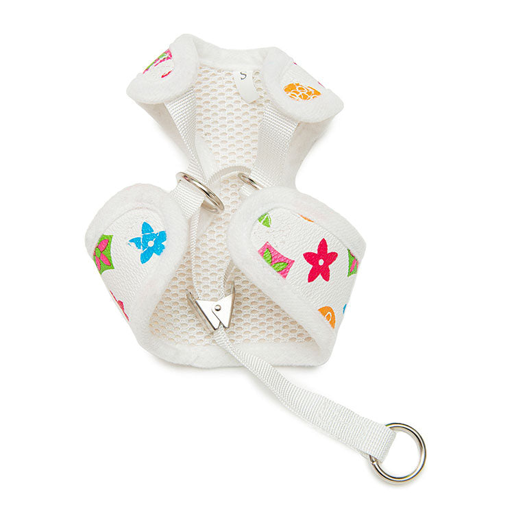 love me harness and leash set - white