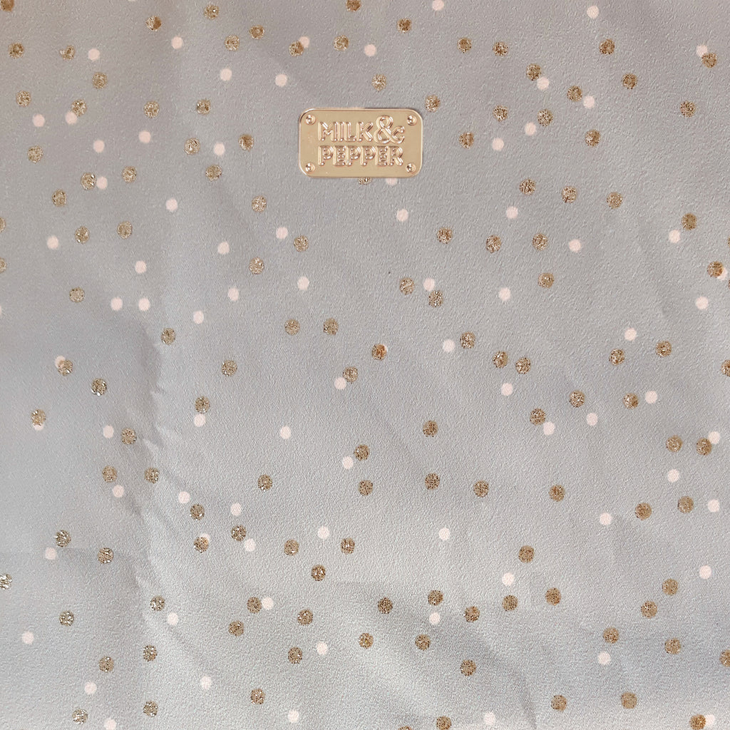 agathe gold dot grey harness (includes frenchie sizes)