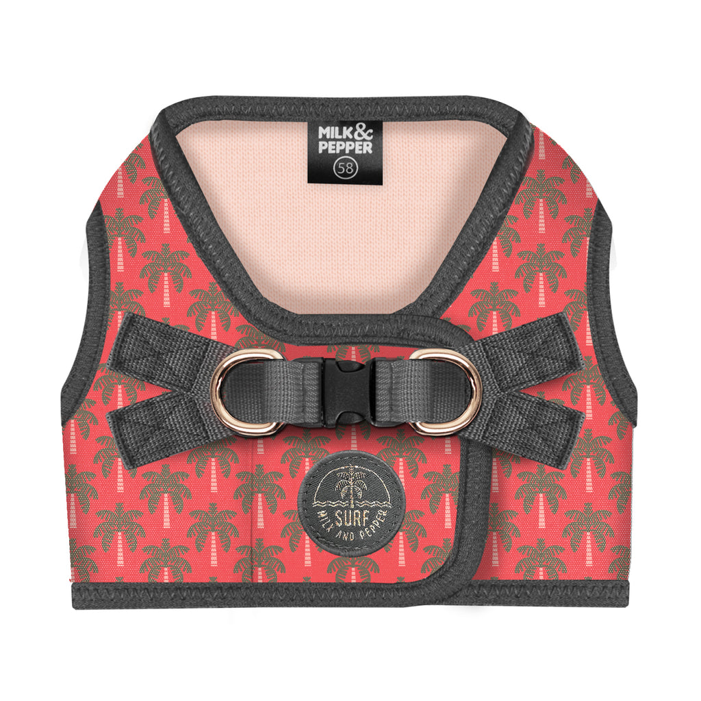 layana palm tree harness (includes frenchie sizes) - orange - few left!
