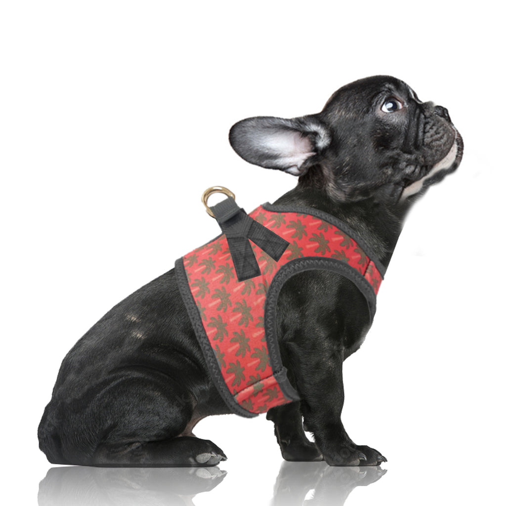 layana palm tree harness (includes frenchie sizes) - orange - few left!