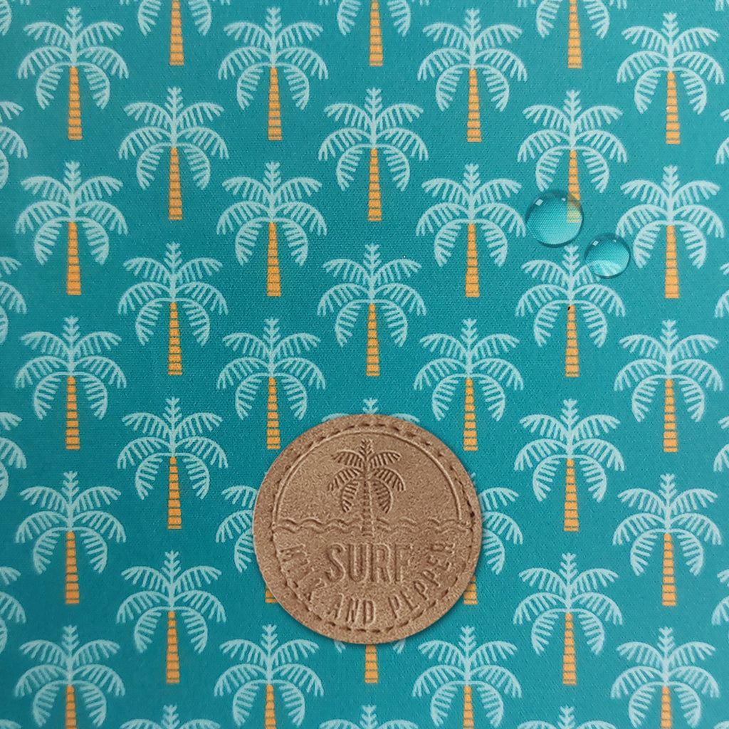 isaac palm tree raincoat - blue