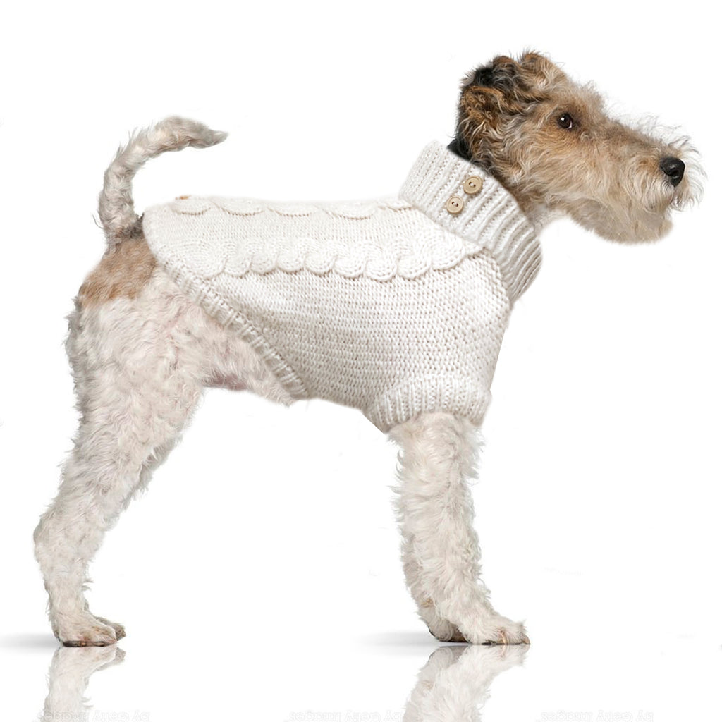 donovan cable knit sweater - cream (includes frenchie sizes)