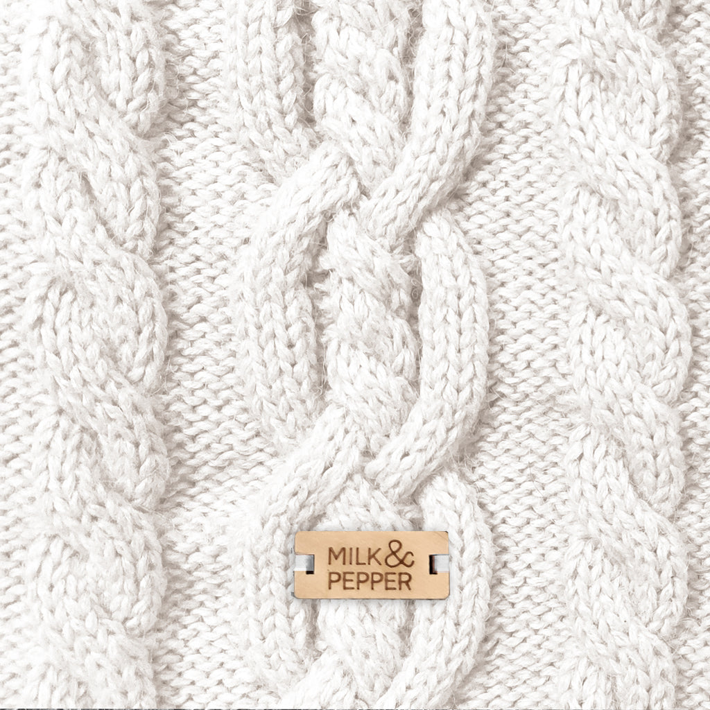 donovan cable knit sweater - cream (includes frenchie sizes)