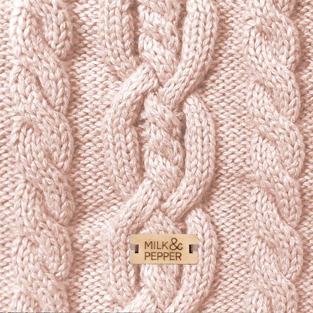 donovan cable knit sweater - pink - few left!