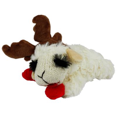 holiday lampchop with antlers toy - 2 sizes