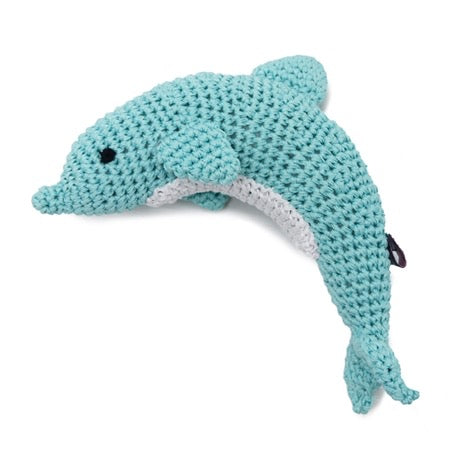 dolphin knit toy