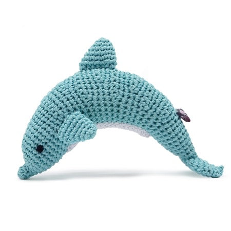 dolphin knit toy