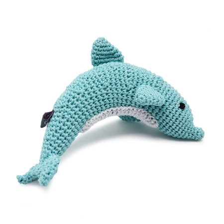 dolphin knit toy