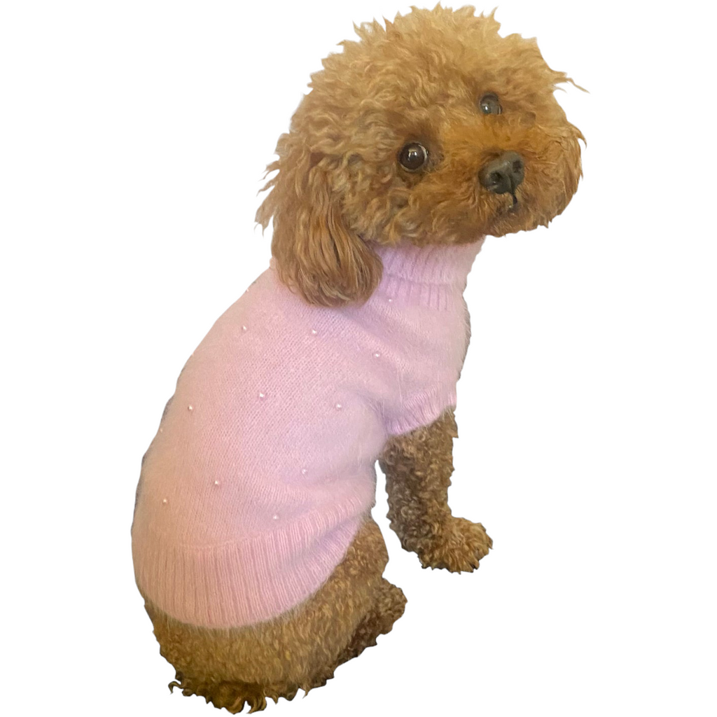 blush pearl angora blend sweater - xxs & s left!