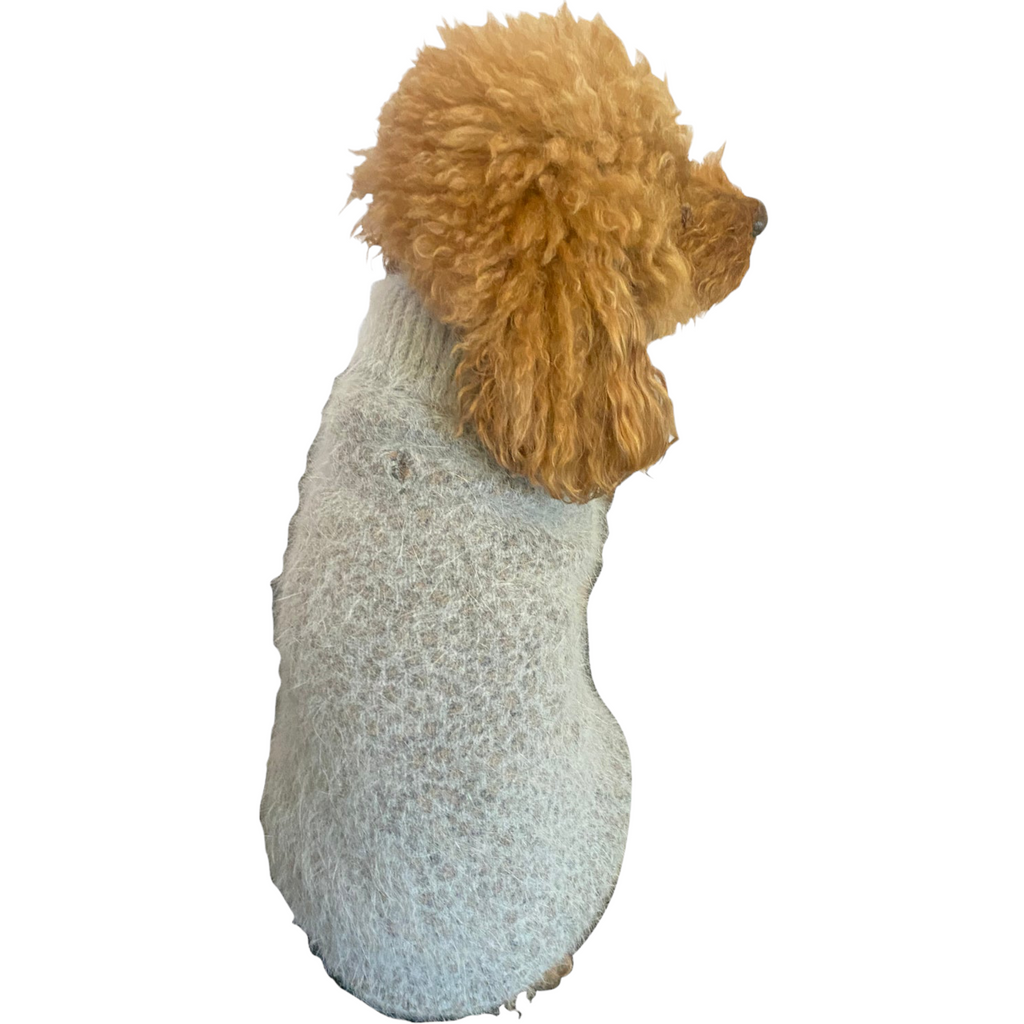 baby cheetah angora blend sweater - xxs & xs left!