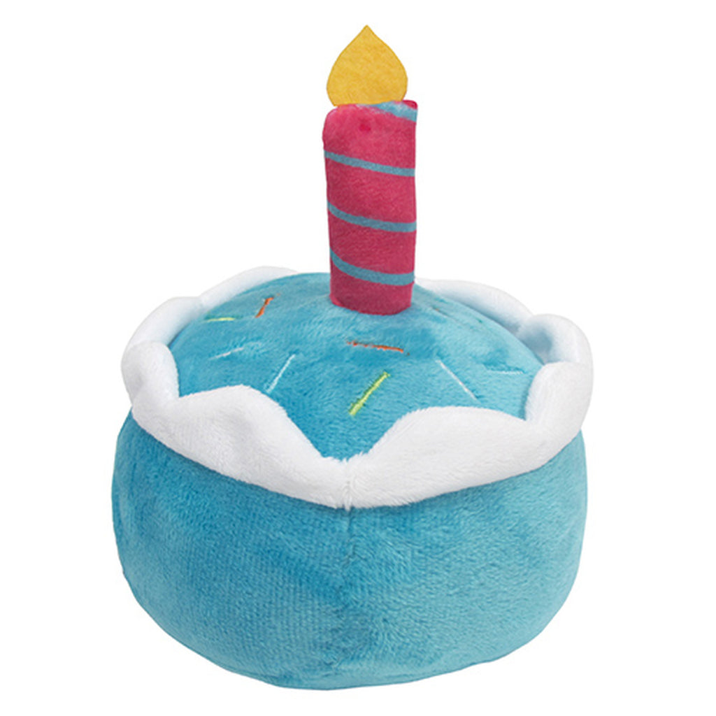birthday cake plush toy - blue