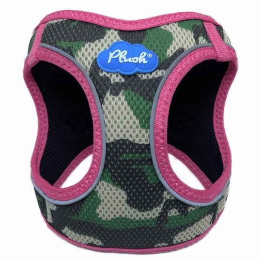 plush adjustable harness - pink camo