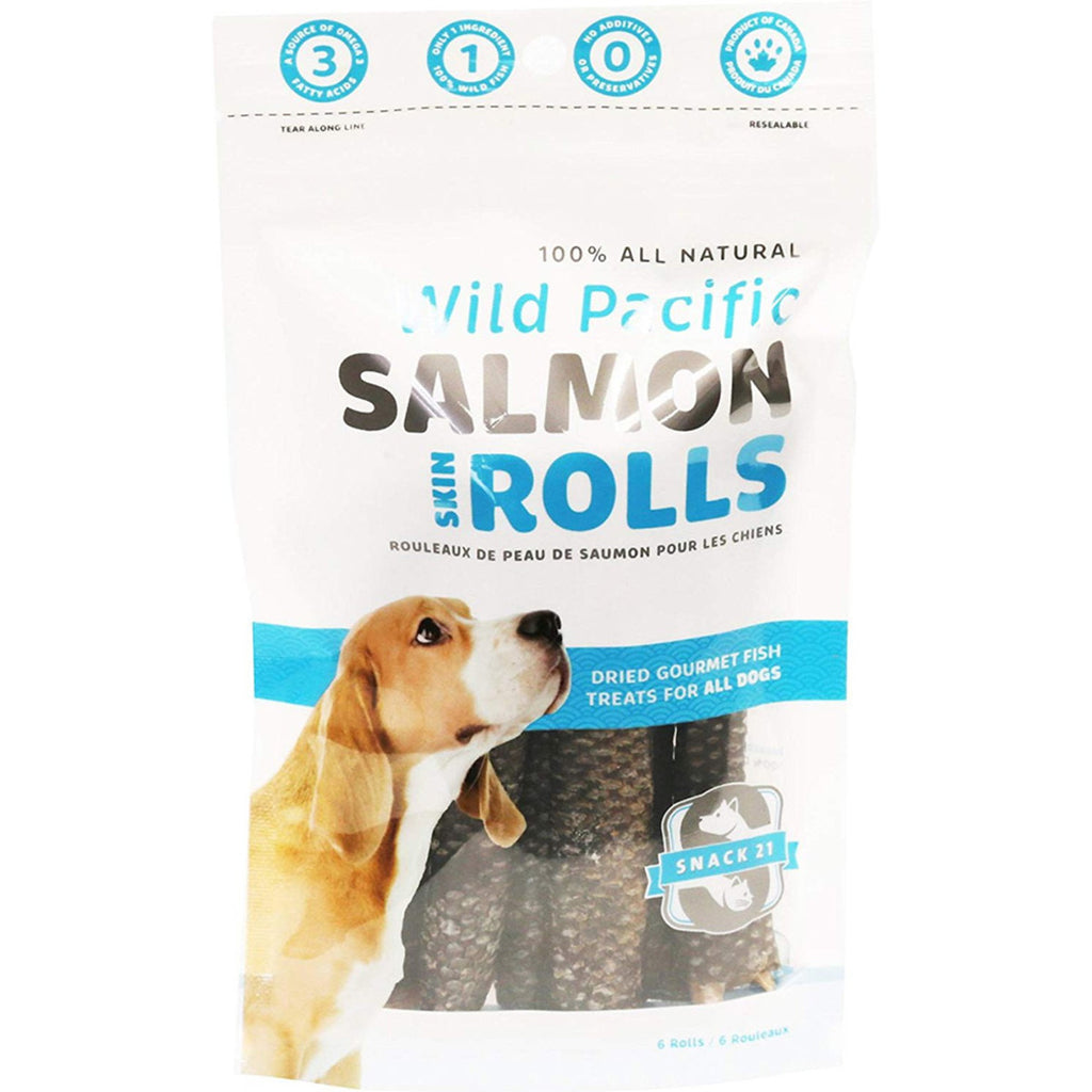 wild pacific salmon skin rolls - 6 rolls