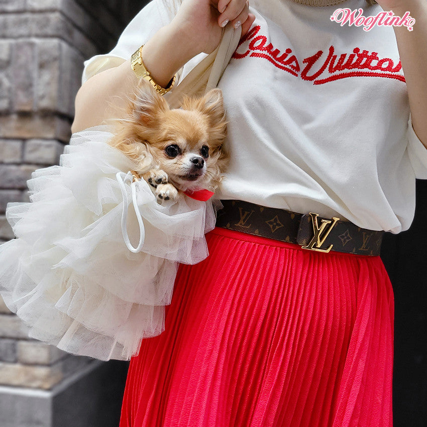 daydream tulle bag - cream