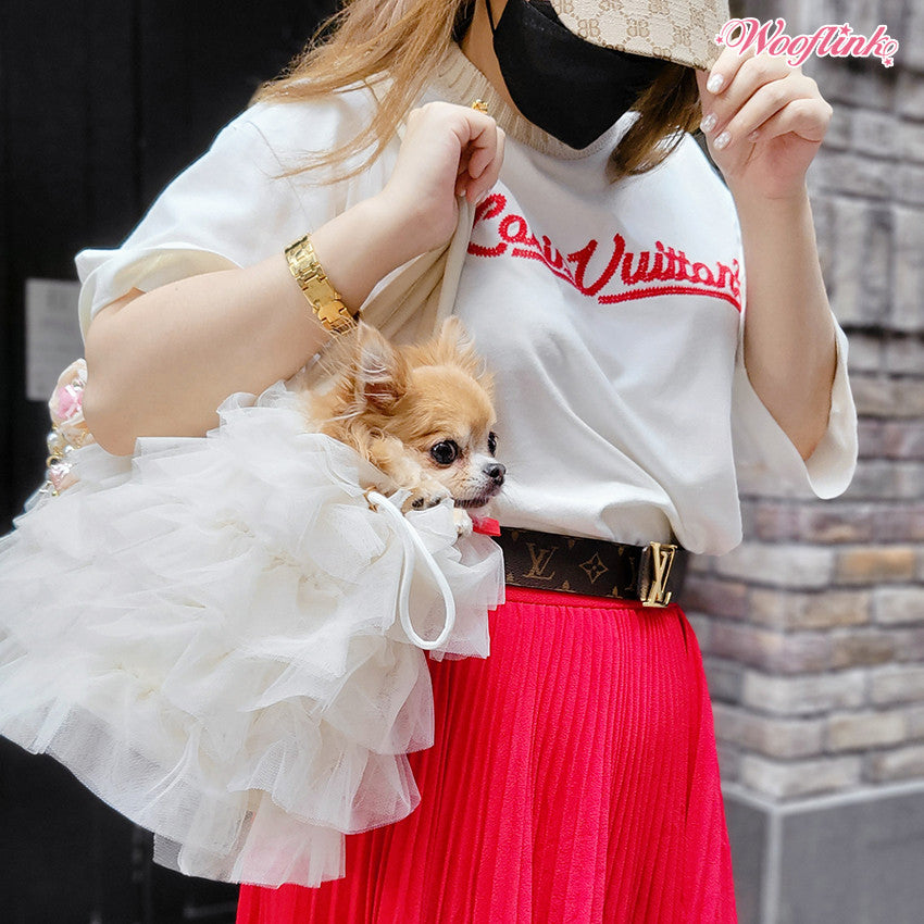 daydream tulle bag - cream