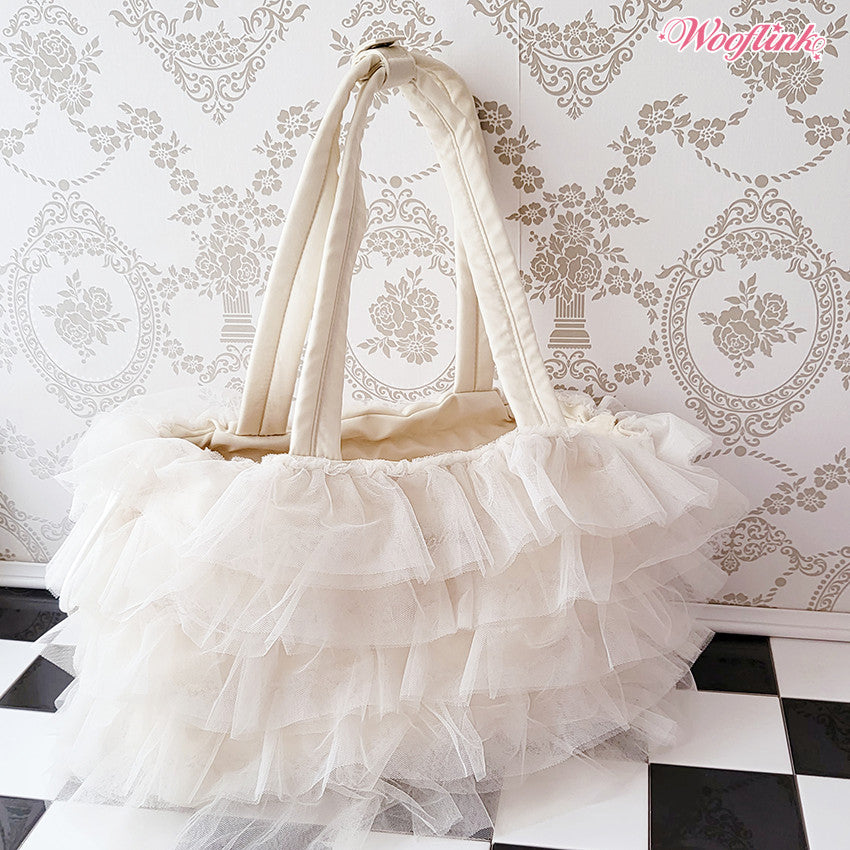 daydream tulle bag - cream