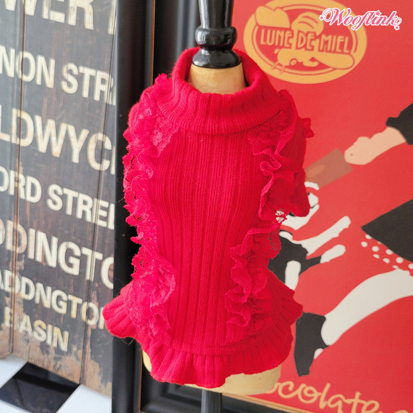red knit turtleneck - restocked!