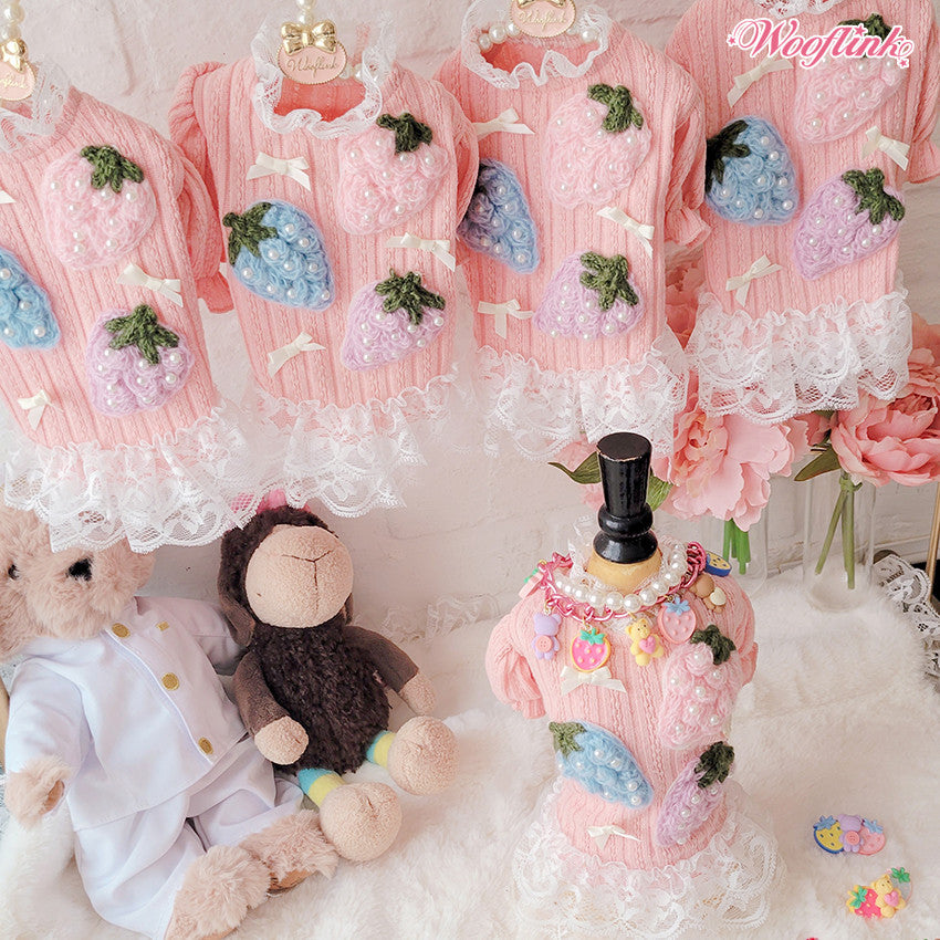 strawberry mini spring dress 🍓
