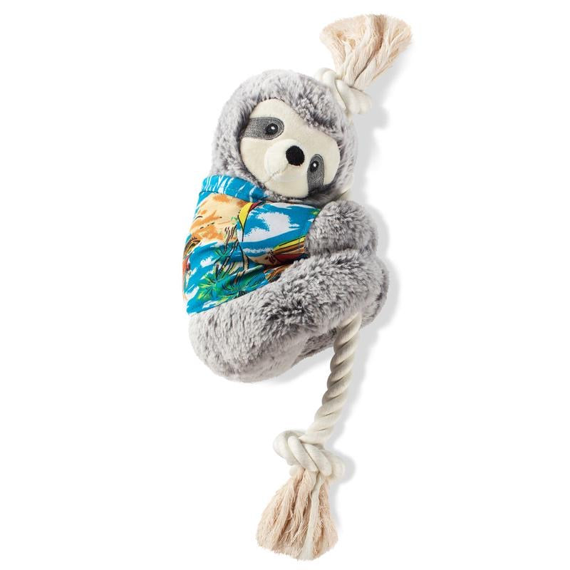 sloth on a rope plush toy - slowing' down for summer