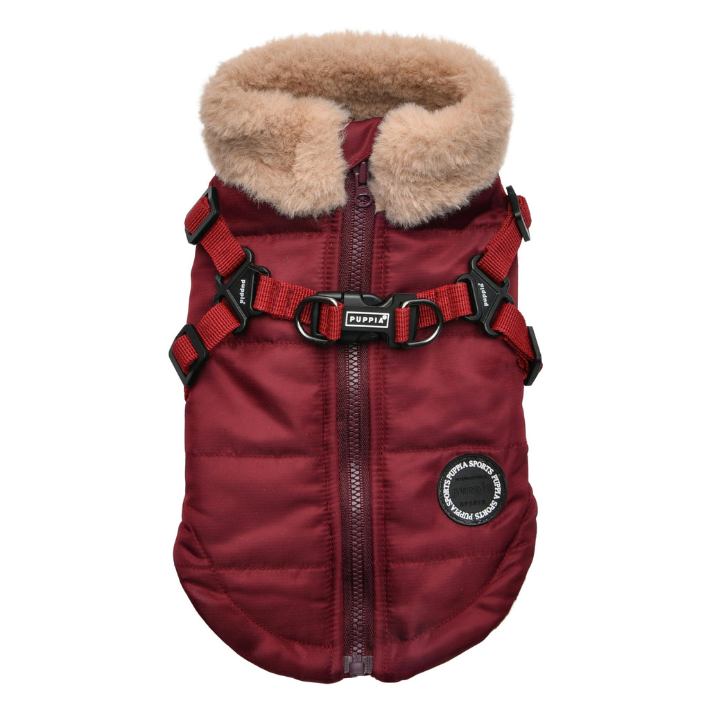 donovan harness coat - burgundy