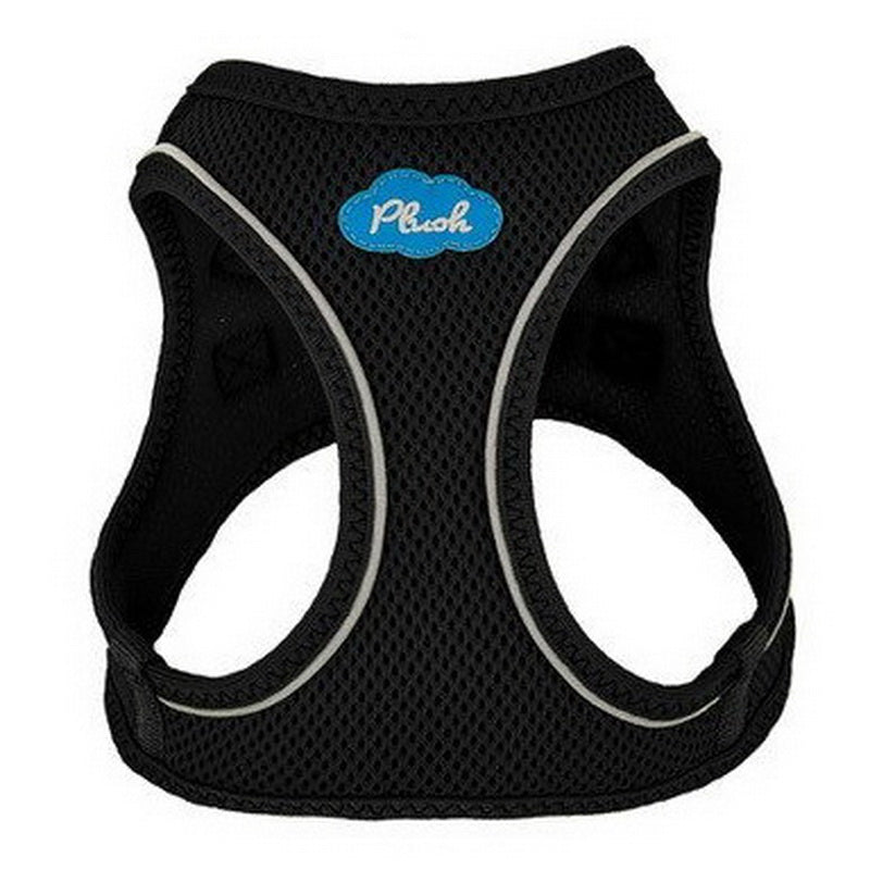 plush adjustable harness - black