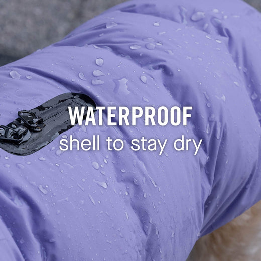 classic waterproof puffer - violet