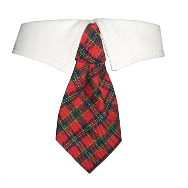 Xmas plaid long tie