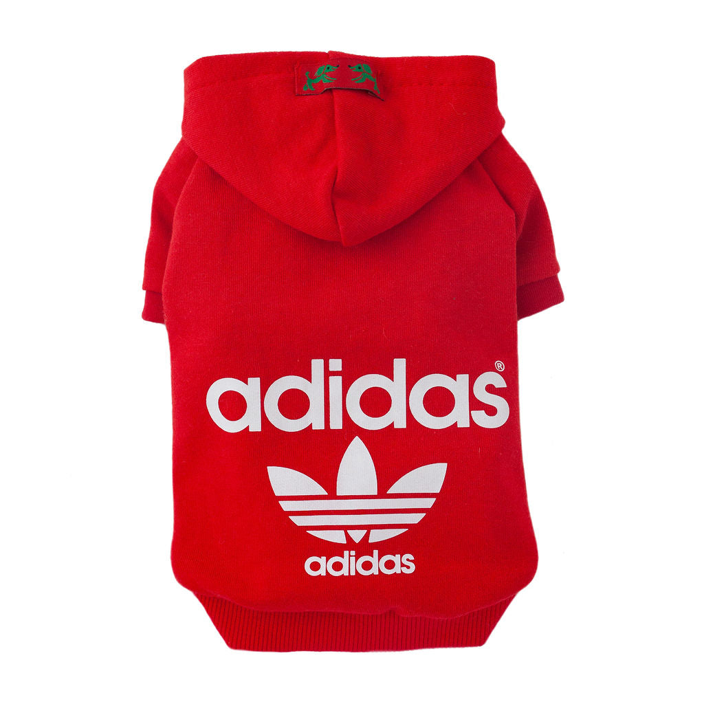 adidas hoodie - red - available in medium!
