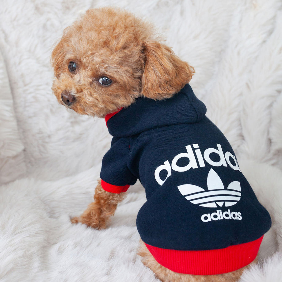 adidas hoodie navy available in medium!