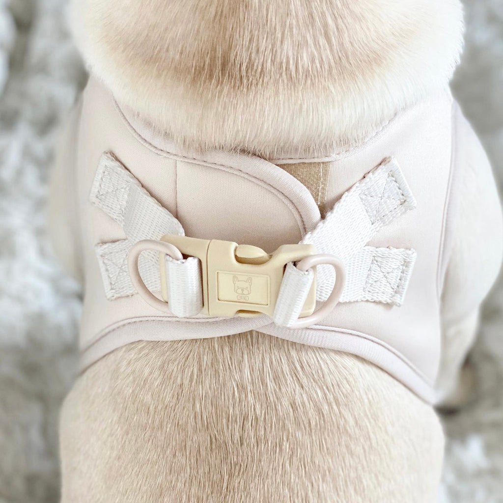 step-in dog harness - nude