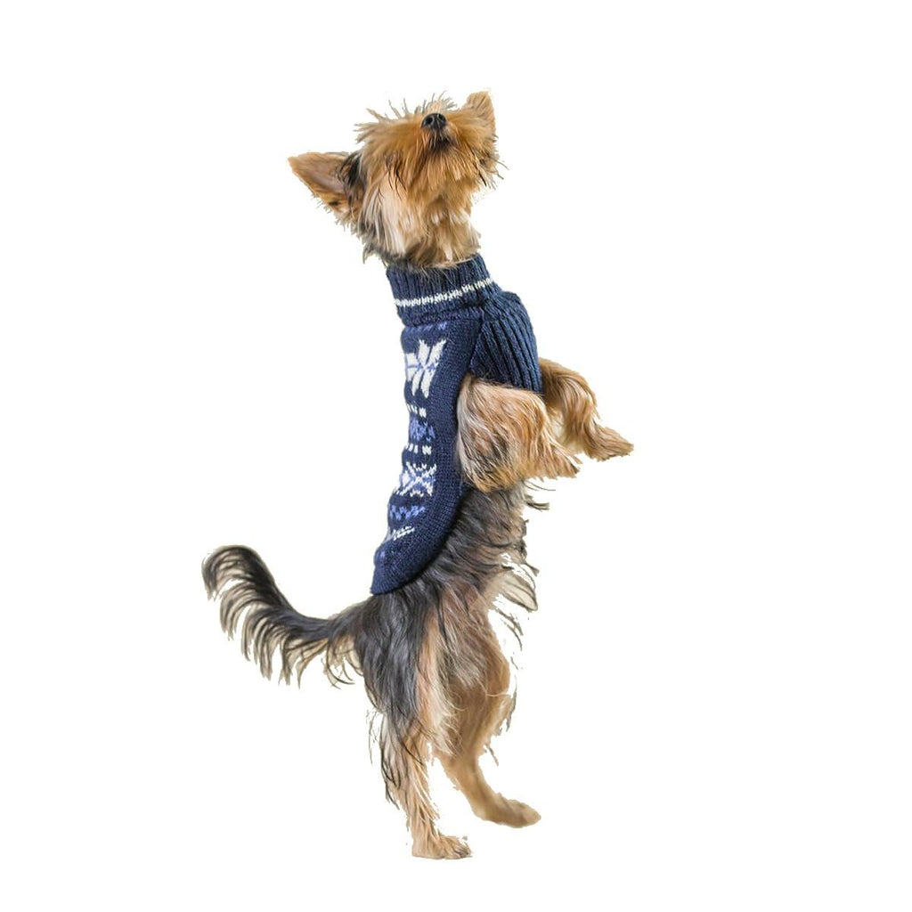 winter night alpaca sweater - navy