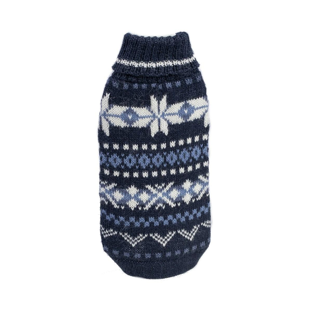 winter night alpaca sweater - navy