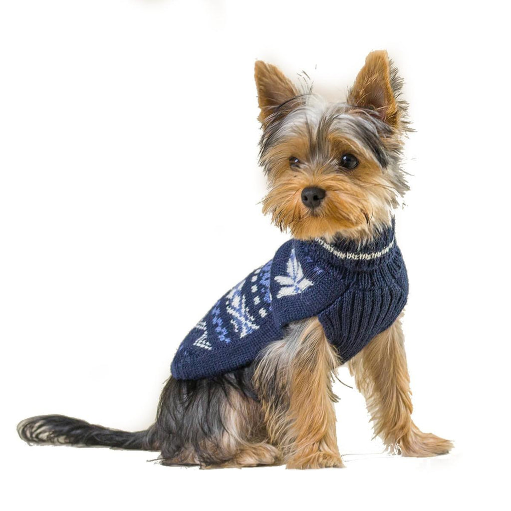 winter night alpaca sweater - navy
