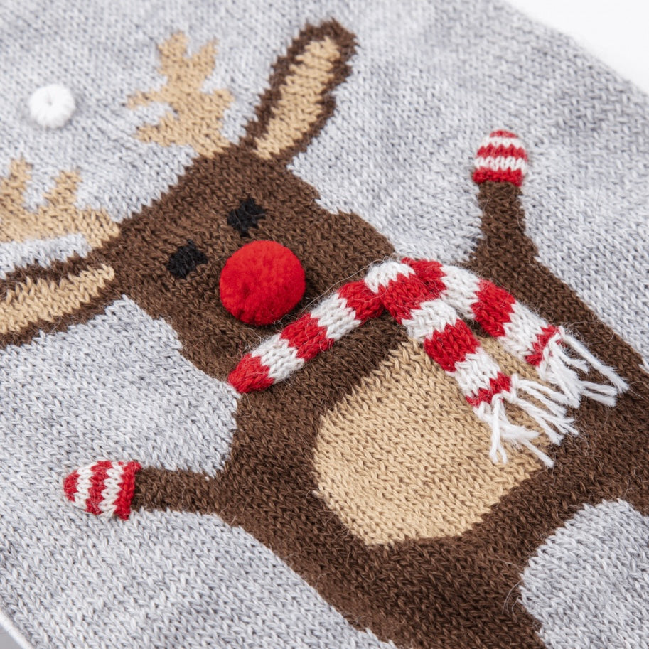 xmas moose alpaca sweater - just a couple remain!