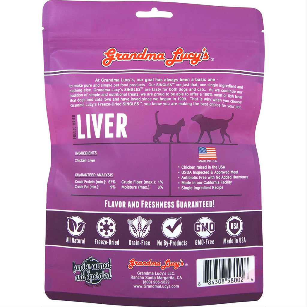 grandma lucy's freeze dried beef liver treats